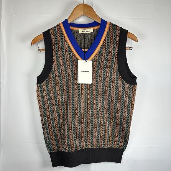 Wales Bonner Other - Wales Bonner Horizon Blues Knit Vest Made in Belgium Size S
